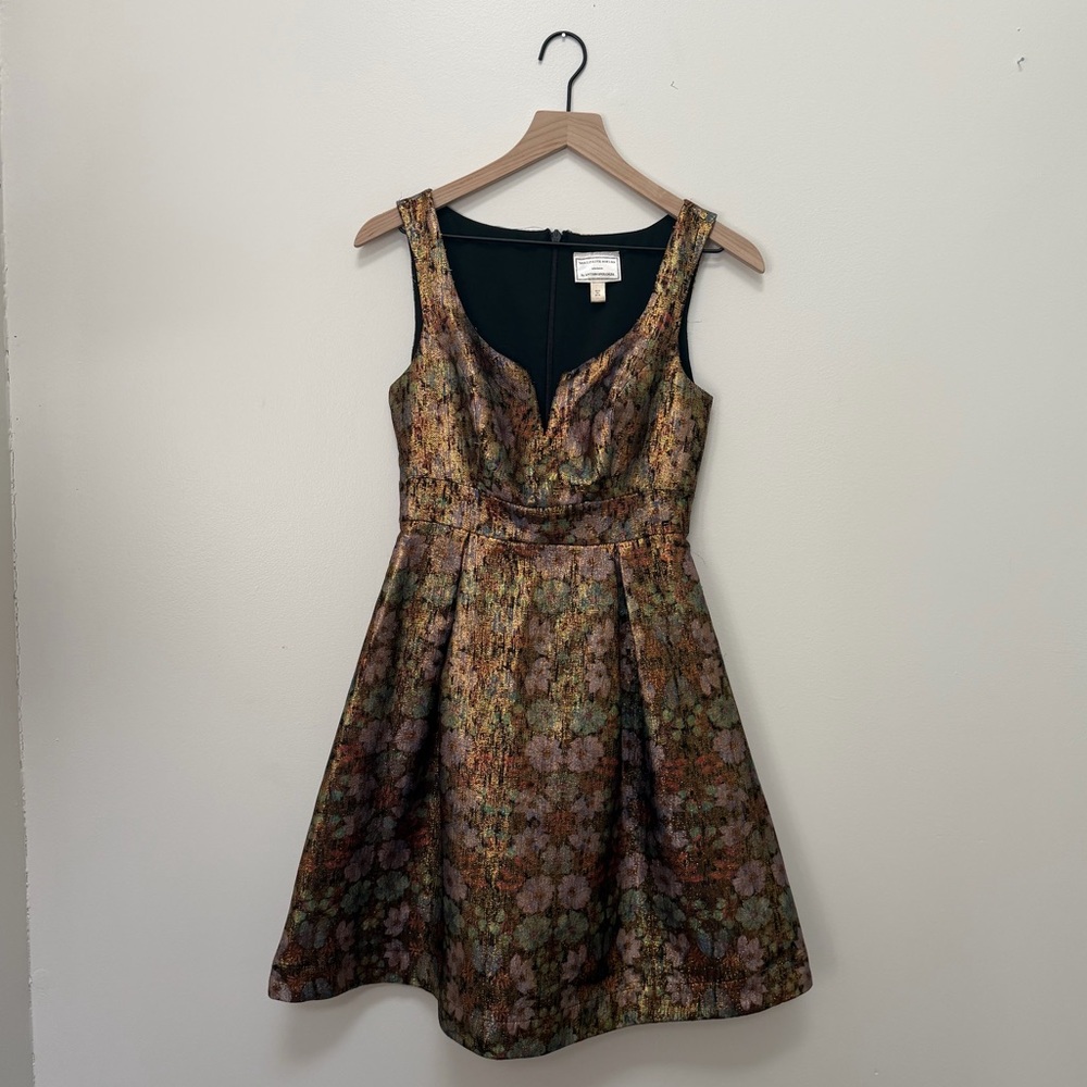 Anthropologie Metallic Dress